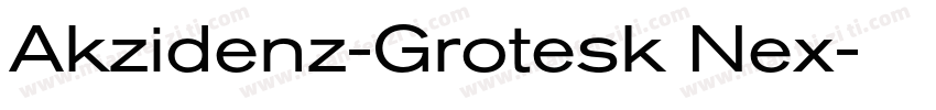Akzidenz-Grotesk Nex字体转换